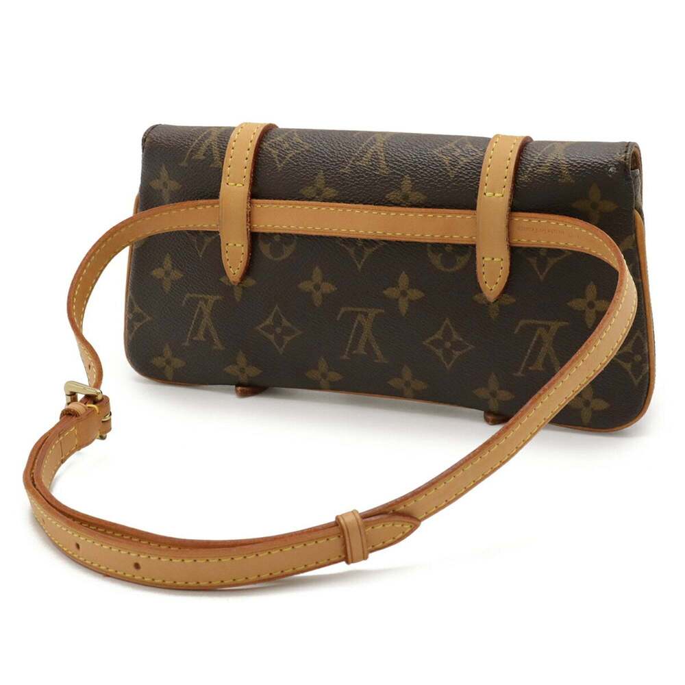 LOUIS VUITTON Authentic Brown Monogram Pochette Clutch Bag - Picture 3 of 6